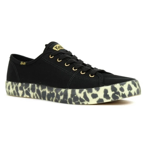 Keds kickstart leo foxing black sneakers size 6.5 NWOT - Picture 1 of 4